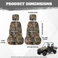 thumbnail image 7 of KUIFORTI Brown Camouflage UTV Seat Covers Full Protection Elastic Fabrics Seats Cover for UTV Compatible with Yamaha Rhino 700 660 450 2004-2021 Rhino Seat Cover Set(4 PCS), 7 of 7