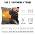 thumbnail image 5 of Orinice Bald Eagle Graphic Decorative Cushion Cover Aesthetic Decor for Home Living Room Sofa, Square 1PC 12x12in, 5 of 5
