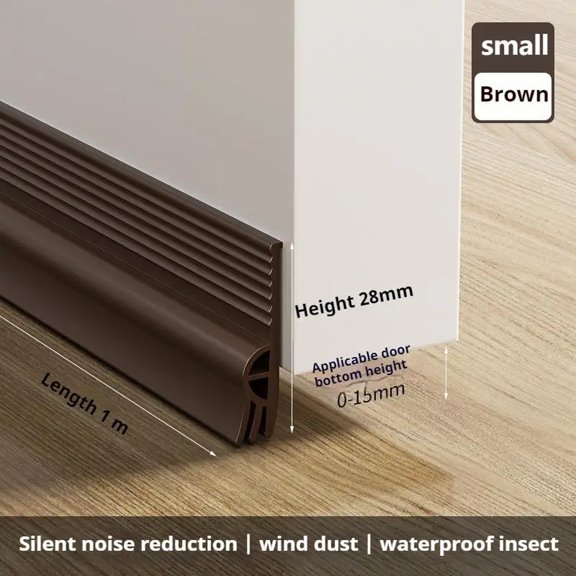 1M TPE Sliding Window Sealing Strip Self-adhesive 3-layer Thickening Windproof Door Seal Strip Soundproofing Weather Stripping