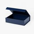 thumbnail image 3 of Geoto 9.25"×6.69"×2.36" A5 Shallow Size Luxury Rigid Foldable Magnetic Closure Collapsible Gift Packaging Boxes(Navy Blue), 3 of 6