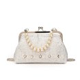 thumbnail image 1 of Bolso Cruzado Concha para Mujer Correa Desmontable Banquete Boda Con Diamantes Imitación, 1 of 9