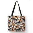 thumbnail image 1 of Bolso de mano con estampado de osos y gatos para estudiantes, bolsa de hombro con estampado de perros, informal, grande xuanjing unisex, 1 of 2
