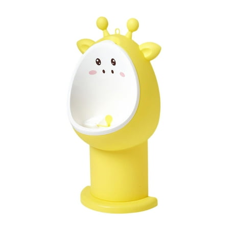 QSTDGVPW Cartoon Animal Pee Training Potty, Baby Potties, Standing Potty, Convenient Wall Yellow Fawn