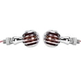 thumbnail image 3 of 1 Pair Retro Style Universal Turn Signal Light Lamp Motorcycle Modification AccessoriesSilver, 3 of 9