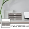thumbnail image 5 of Organisateur Empilable pour Bijoux Tiroir de Rangement pour Boucles d'Oreilles et Colliers Coiffeuse Commode Boîte de Rangement pour Bijoux, 5 of 5