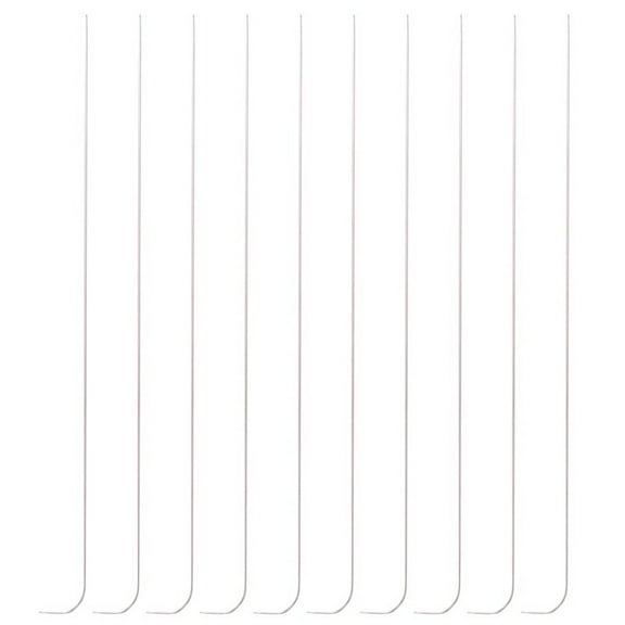 10 Pieces 6 Inches Curved Beading Needle Stainless Bead Spinner String for and