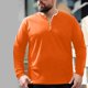thumbnail image 1 of pstuiky camisas de manga larga para hombre, Camiseta de manga larga de gran tamaño para hombre, holgada, de talla grande, con cuello redondo y manga larga. salir tops l, 1 of 9