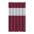 thumbnail image 6 of Djiypn 12 Hooks EVA Textured Shower Curtain, Hotel Luxury Decor Shower Curtains for Bathroom, Waterproof & Washable Bath Curtain, 71Wx71H, Red, 6 of 6