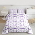 thumbnail image 3 of Homewish Princess Bowknot Girl Bedding Comforter Set, Kawaii Pink Butterfly Twin Comforter Sets, Cartoon Ribbon Bow Reversible Bedding Set, Ultra Soft Bedroom Decor, 2 Pieces, 3 of 9