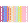 thumbnail image 1 of 2 Juegos Bordado Seda Organizador Tarjetas 10 Colores 20 Posiciones PP Plástico 7.68" x 3.15" Cruz Puntada Hilo Soporte 10uds/Juego para Costura Costura Hilo Poseedor, 1 of 7