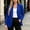 Blue, variant on Womens Open Front Long Sleeve Blazer Solid Color Lapel Collar Business Casual Office Jacket Lightweight Professional Blazers