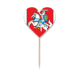 thumbnail image 1 of Lituania Europa emblema nacional Etiqueta del corazón de la bandera del palillo de dientes, 1 of 3