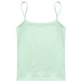 thumbnail image 5 of Haitryli Kids Girls Camisole Vest Spaghetti Straps Dance Tank Tops Workout Training Vest Undershirts Light Green 8-10, 5 of 7