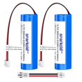 thumbnail image 1 of Batería SPARKOLE de 3,7 V 2600 mAh de ion de litio con conector PH2.0, paquete de 2, 1 of 7