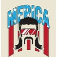 thumbnail image 2 of Americana Merica Mustached Man Natural Men's Crew Neck Short Sleeve Tee-XL, 2 of 2