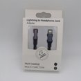 thumbnail image 1 of Cable adaptador de auriculares tejido compatible con Apple 14, adaptador de audio para iPhone 13, 1 of 5