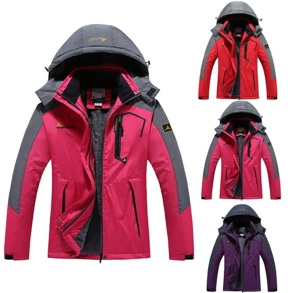 BVOFAR Womens Winter Coats Thick Fleece Puffer Jackets Warm Sherpa Lined Long Parka Full Zip Hooded Outwear