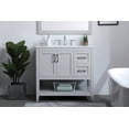 thumbnail image 7 of Elegant Decor Aubrey 36" MDF Single Bathroom Vanity with Backsplash in White, 7 of 7