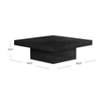 thumbnail image 2 of Maklaine Modern / Contemporary Wood Cocktail Table in Black Finish, 2 of 7
