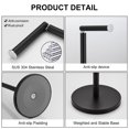 thumbnail image 3 of BGL Toilet Paper Holder Stand,SUS 304 Stainless Steel Free Standing Toilet Paper Holder with Reserve Function,Black Toilet Paper Holder,Rustproof Bathroom Toilet Paper Holder, 3 of 6
