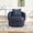 Navy, variant on CARZZI LIFE 360° Swivel Barrel Accent Chair, Modern Round Armchair for Living Room, Bedroom, Upholstered Comfy Club Reading Chairs with Pillow(Chenille, Dark Gray)