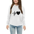 thumbnail image 3 of Mercatoo Boys Girls Sweatshirts Hoodies Kids Valentines Day Outfit Graphic Sweatshirt Long Sleeve Hooded Pullover Tops Clothes, 3 of 3