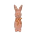 thumbnail image 3 of 9.6-Inch Colorful Flocked Bunny Figurine with Bow Tie, 5 PCS Spring Easter Table Centerpiece Decor for Home, Party, or Office, Indoor Festive Bunny Decoration for Mantel and Tabletop, 3 of 8