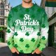 thumbnail image 2 of Camiseta de Cuello Tripulación para Hombres con Impresión Del Día de San Patricio, Manga Larga Superior sin Sombrero para el Uso Casual de Vacaciones, 2 of 9