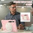 thumbnail image 4 of Funda para Samsung Galaxy Tab S10 Lite/S10 FE/S9 FE de 10,9 pulgadas/Tab S9 de 11 pulgadas, cubierta de silicona resistente con asa, soporte de 360 ​​grados, correa y soporte para S Pen., 4 of 9