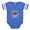Royal Blue, variant on CafePress - Bowling - Cute Infant Baby Football Bodysuit
