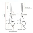 thumbnail image 3 of Juego Profesional de Tijeras para Corte de Cabello, Incluye Tijeras Rectas, de Desfilado, Peines y Accesorios, Ideal para Peluquerías y Uso Doméstico, Color Azul, 10 Piezas, 3 of 6