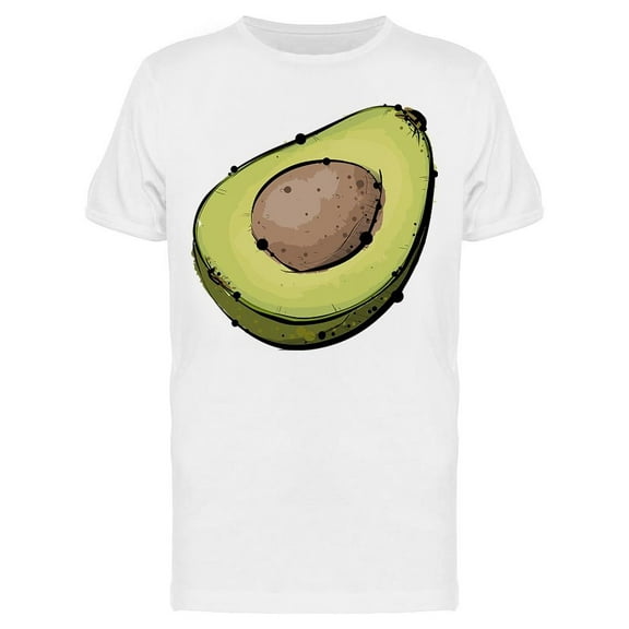 Hand Draw Of Avocado. Tee Men's -Image by Shutterstock