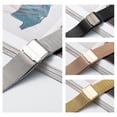 thumbnail image 2 of Correa de malla de acero inoxidable para reloj, hebilla de alambre, correa de metal, accesorios para reloj, correa de reloj de desmontaje rápido, 2 of 5