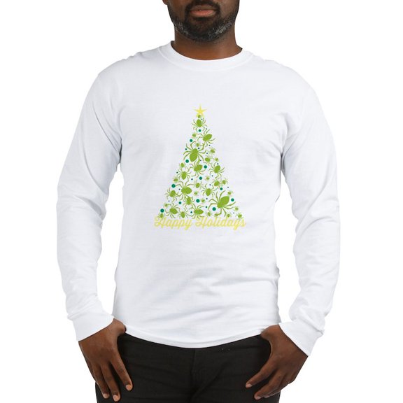 CafePress - Spider Christmas Tree Long Sleeve T Shirt - Unisex Cotton Long Sleeve T-Shirt