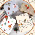 thumbnail image 3 of HOWAF 8 Sheets Christmas Wrapping Paper Sheets Robin Gifts Xmas Wrapping Paper for Birthday Winter Festival, Recyclable Christmas Art Craft Papers, DIY Xmas Robin Gift Wrap Supplies, 27.6x19.7 inch, 3 of 7