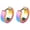 Multicolor, variant on 1 Pair Fashion Cool Men\s Stainless Steel Huggie Hoop Earrings Casual Jewelry