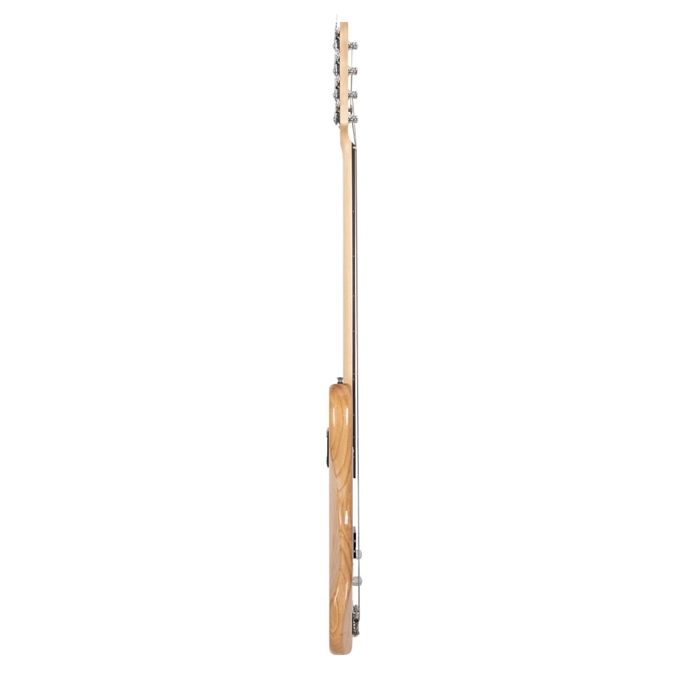 Veryke Fretless 4-String Solid Body Bass Guitars Burlywood