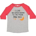 thumbnail image 3 of Inktastic I Love My Little Sister to the Moon and Back Boys or Girls Toddler T-Shirt, 3 of 5