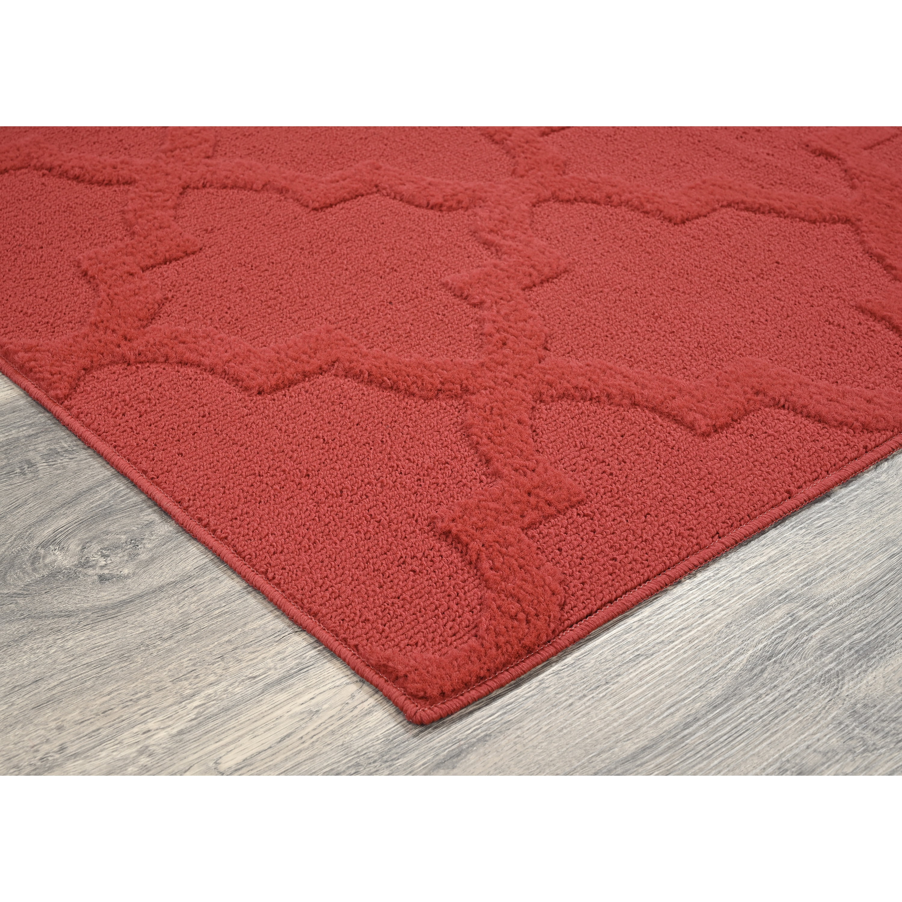 Garland Rug Quatro Polypropylene Chili Red Indoor Area Rug, 12' x 12'