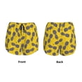 thumbnail image 5 of Lsque Summer Pineapple Printed Women's Running Shorts with Liner Pockets,Elastic Quick Dry Workout Athletic Gym Yoga Shorts,Womens High Waist Shorts-Large, 5 of 9