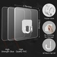 thumbnail image 4 of Large Adhesive Hooks, 10 Pack Heavy Duty Utility Hooks for Hanging 33lb, Damage Free Sticky Hanging, No Trace Self-Adhesive Wall for Kitchen Bathroom Office Multiple Uses, 4 of 8