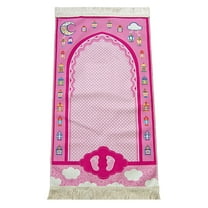 Ihvan Online Kids Prayer Rug Patterned Blue Soft Travel Mat Islamic Gift  Indoor