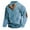 Blue, variant on Men's Sweatshirts - Men's Vintage Stand Collar 3D Digital Knit Print Button Up Sweatshirt,Casual Jackets for Men Long Sleeve with Elbow Patch Hoodie Pullover Top Sweatshirts