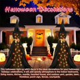thumbnail image 6 of BNNG Halloween Decorations Outdoor, Spooky Lighted Witch Halloween Decor with Light Strings, Scary Standing Witch Decor for Halloween Festive Outside Yard Lawn Garden Front Porch (6FT tall), 6 of 9