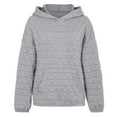 thumbnail image 5 of Womens Blouses Casual Winter Fall Relaxed Fit Hooded Long-sleeved Mitten-Cuff One Shoulder Hoody Graphic Pullover Cotton Hoodie Sweatshirts(Grey,M), 5 of 6