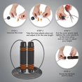 thumbnail image 2 of 2 Pieces Jump Rope Weighted Adjustable Skipping Rope for Cardio Crossfit Boxing Fitness, Speed Rope to Lose Weight, Jumping Rope for Women, Men & Kids, 2 of 5