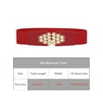 thumbnail image 4 of Cinturones elásticos anchos de strass para mujeres, banda de cintura gruesa para camisas de vestido, rojo, talla única, 4 of 6