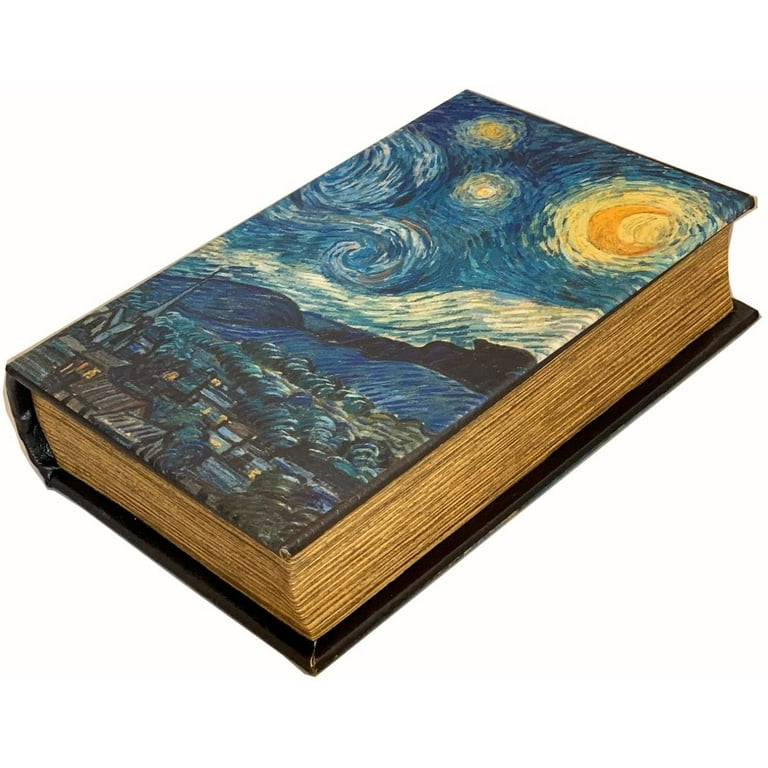 Starry Night by Vincent Van Gogh Decorative Book Box Stash