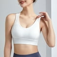 thumbnail image 5 of Everyday Bras for Women Womens Bras No Underwire plus Size Large Size Bras plus Size Sports Bra Bra to Make Look Smaller Bras Womens Bras Push up No Underwire plus Size Sports Bra for Women White L, 5 of 6
