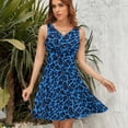 thumbnail image 7 of Blue Aesthetic Leopard Print Sleeveless Dress Women Summer Evening Dresses Ladies Sundress, 7 of 7